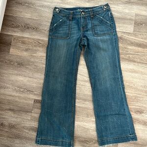 Vintage BR Low Rise Wide Leg flair Jeans 8